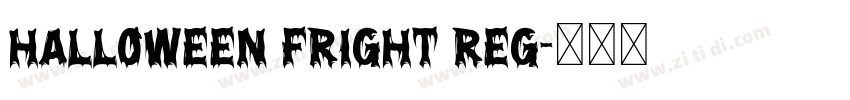 Halloween Fright Reg字体转换
